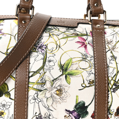 Gucci Canvas Flora Infinity Medium Joy Boston White Multicolor Acero 8 of 10