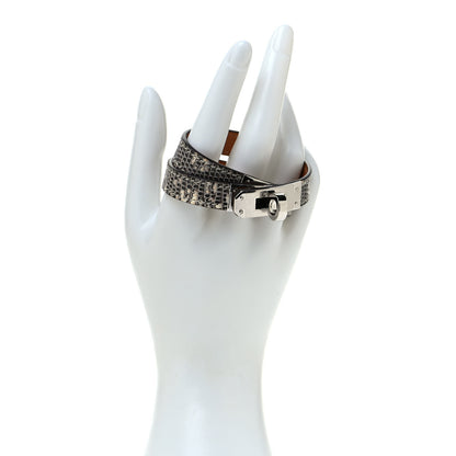 Hermes Lizard Kelly Double Tour Bracelet T2 Ombre 2 of 4