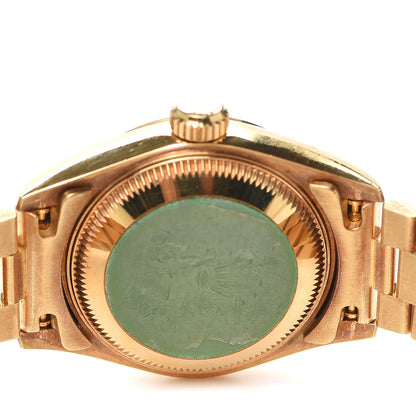 Rolex 18K Yellow Gold 26mm Oyster Perpetual Datejust President Watch Champagne 69178 4 of 6