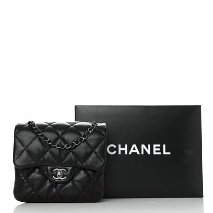 Chanel Lambskin Quilted Mini Chanel 3 Flap Black 11 of 11