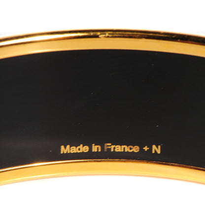 Hermes Enamel Printed Wide Tenues Et Couvertures Bracelet 62 5 of 5