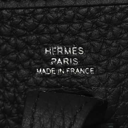 Hermes Taurillon Clemence Evelyne TPM Black 5 of 11