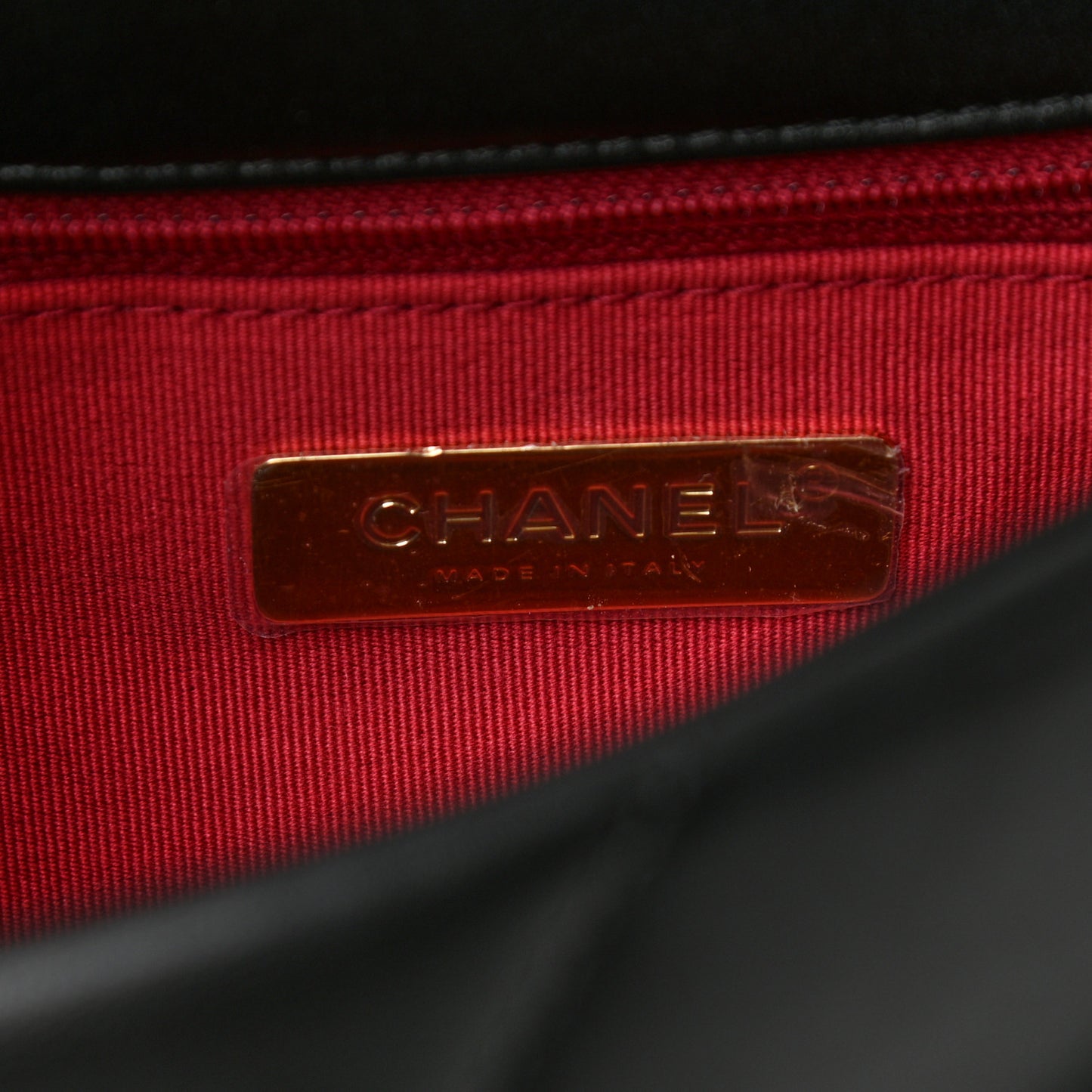 Lambskin Quilted Medium Chanel 19 Flap Black