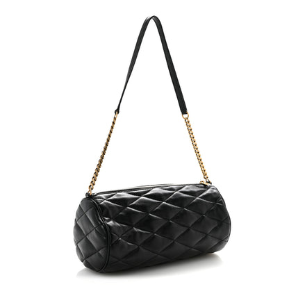 Saint Laurent Lambskin Monogram Small Sade Tube Bag Black 3 of 13