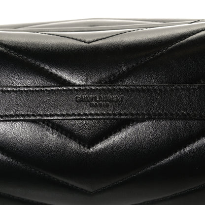 Saint Laurent Calfskin Y Quilted Monogram Medium Loulou Chain Satchel Black 9 of 14