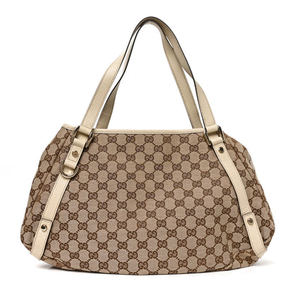 Gucci Monogram Medium Abbey Shoulder Bag Off White 1 of 10