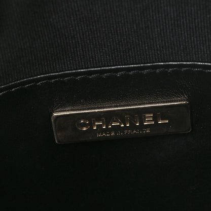 Chanel Lambskin Quilted Walk of Fame Star Bag Black 6 of 10