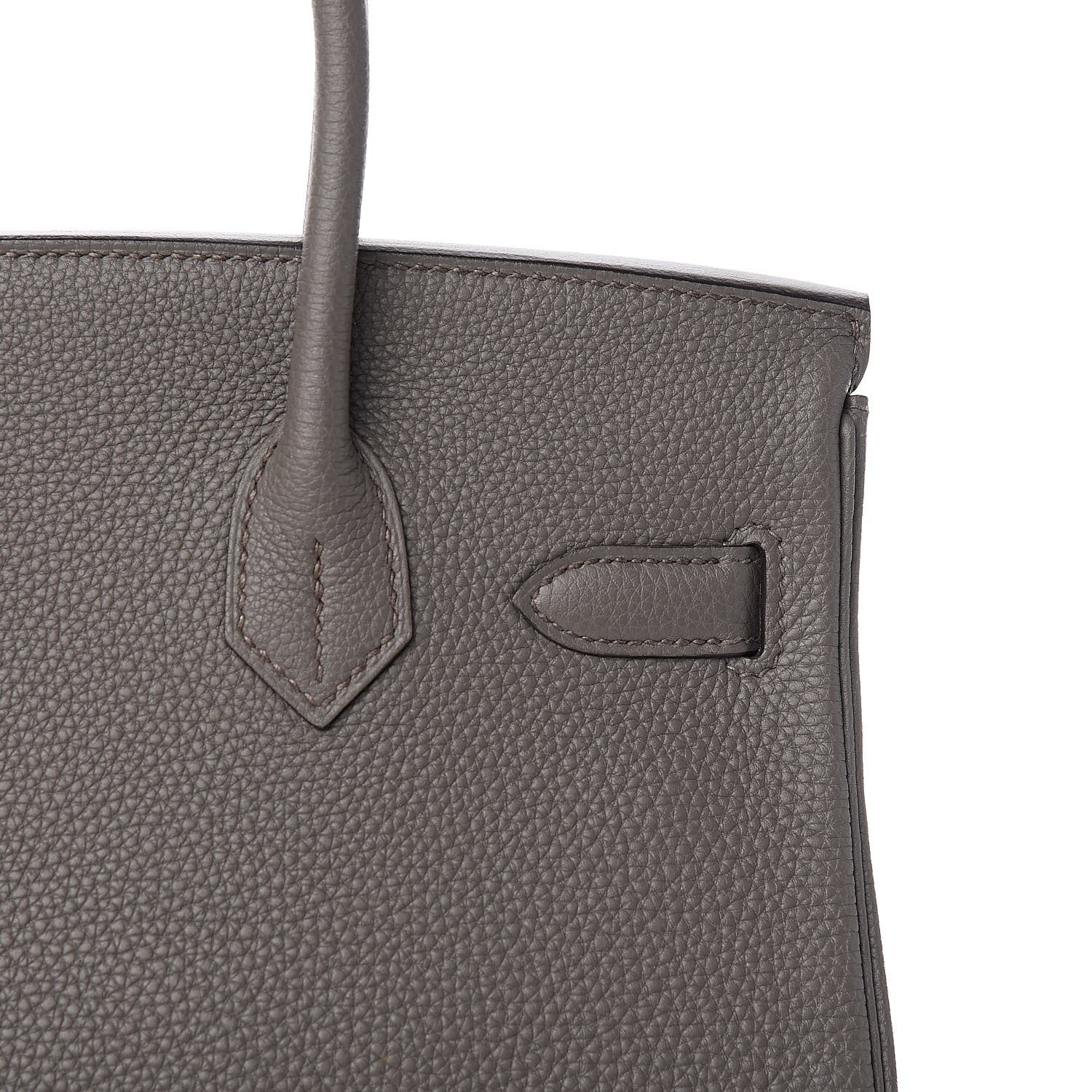 Hermes Togo Birkin 30 Etain 29 of 32