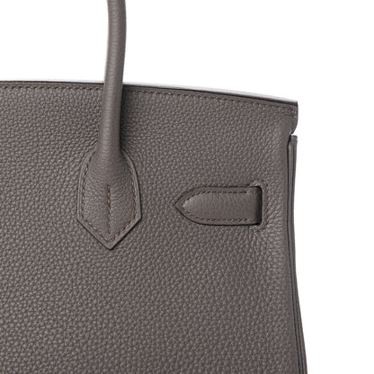 Hermes Togo Birkin 30 Etain 29 of 32
