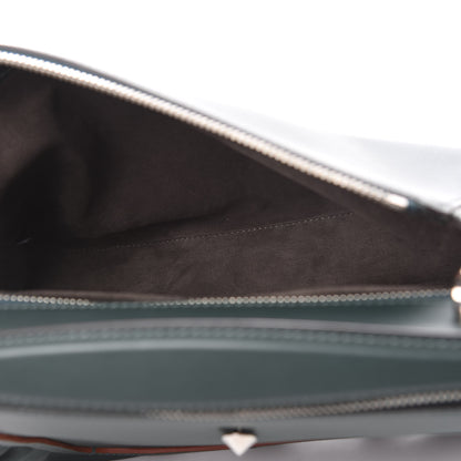Fendi Vitello Baltico Century Dolce Waves DotCom Satchel Verde Inglese White 11 of 19