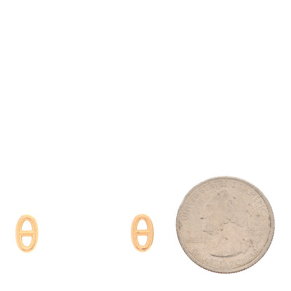 Hermes 18K Rose Gold TPM Farandole Stud Earrings 2 of 5