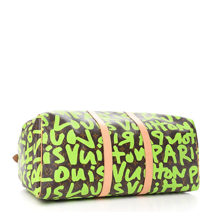 Louis Vuitton Monogram Graffiti Keepall 50 Green 4 of 18