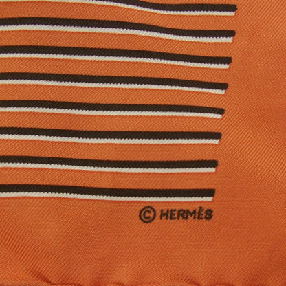 Hermes Silk H Au Gallop Pocket Square Scarf 3 of 5