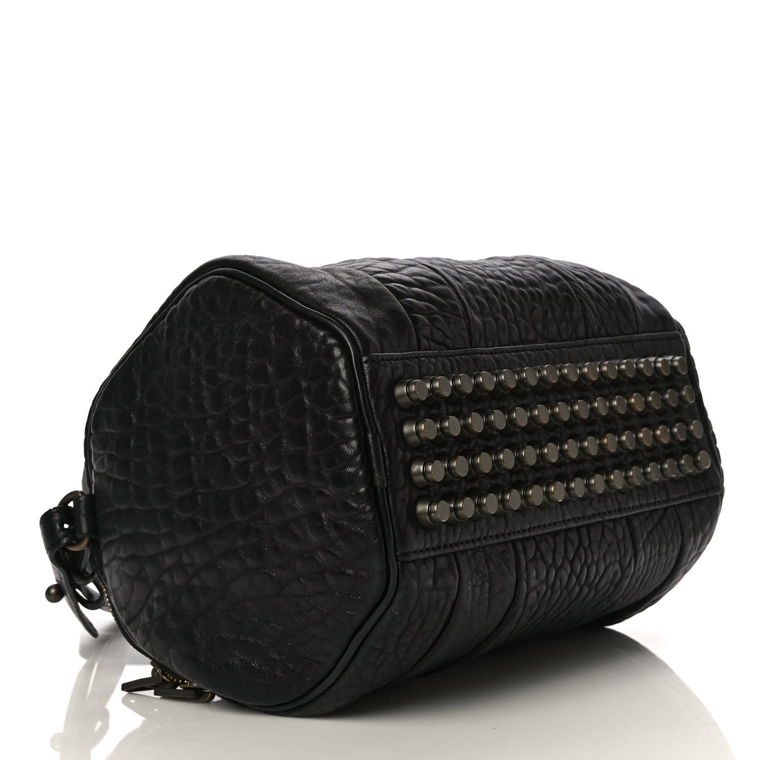 Alexander Wang Pebbled Lambskin Rockie Black Pale Gold Hardware 4 of 10