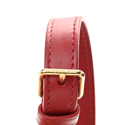 Celine Smooth Calfskin Cuir Triomphe Oval Purse Crossbody Red 14 of 14