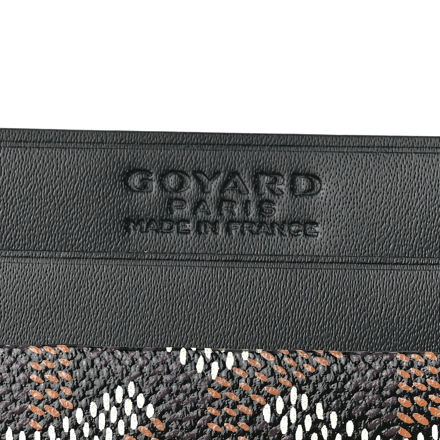 Goyardine Saint Sulpice Card Holder Black