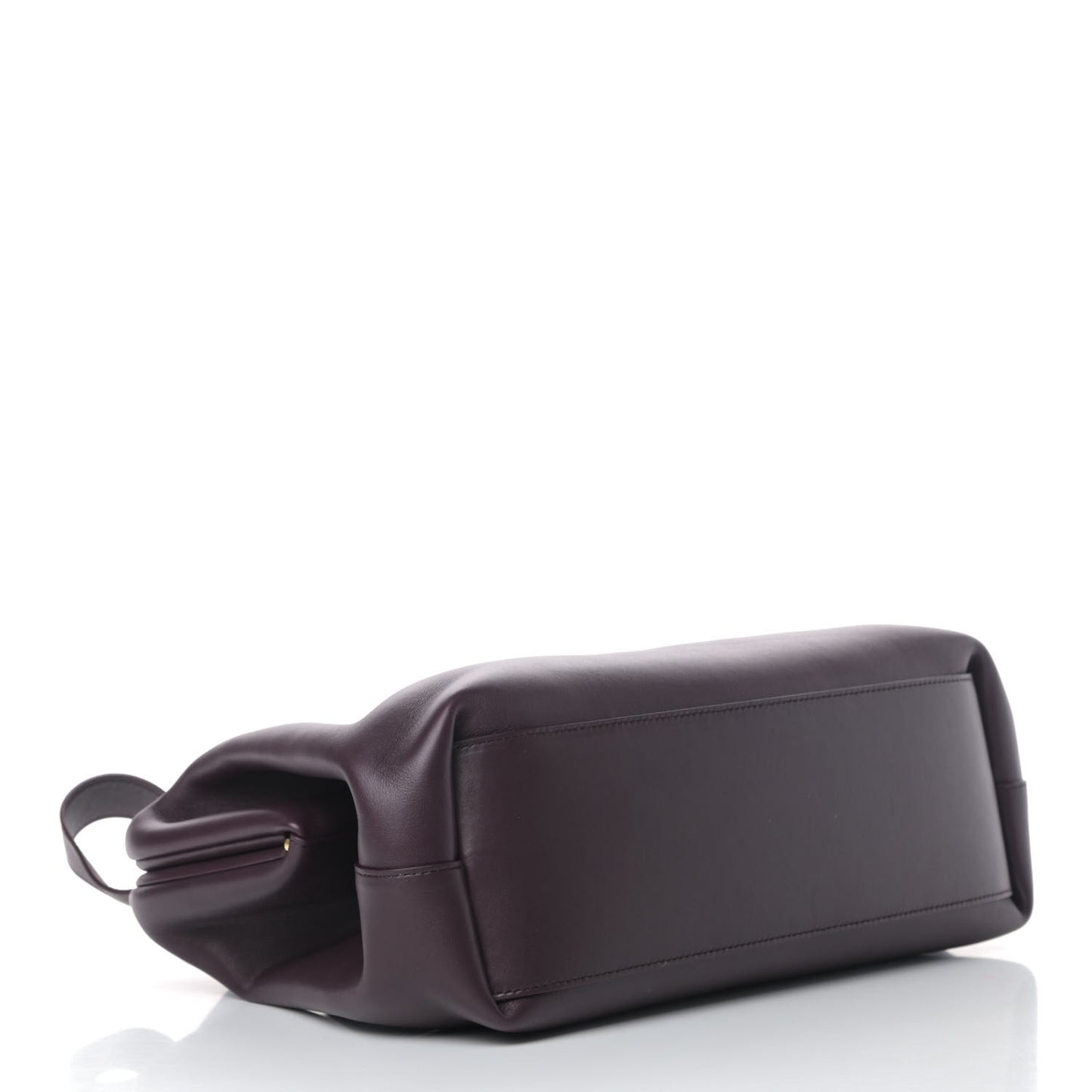 Calfskin Medium The Point Triangle Bag Grape