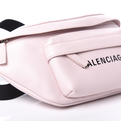 Balenciaga Smooth Double Calfskin Logo Everyday Beltpack XS Light Rose Black 8 of 9