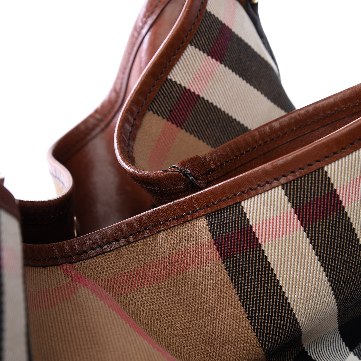 House Check Medium Canterbury Tote Dark Tan