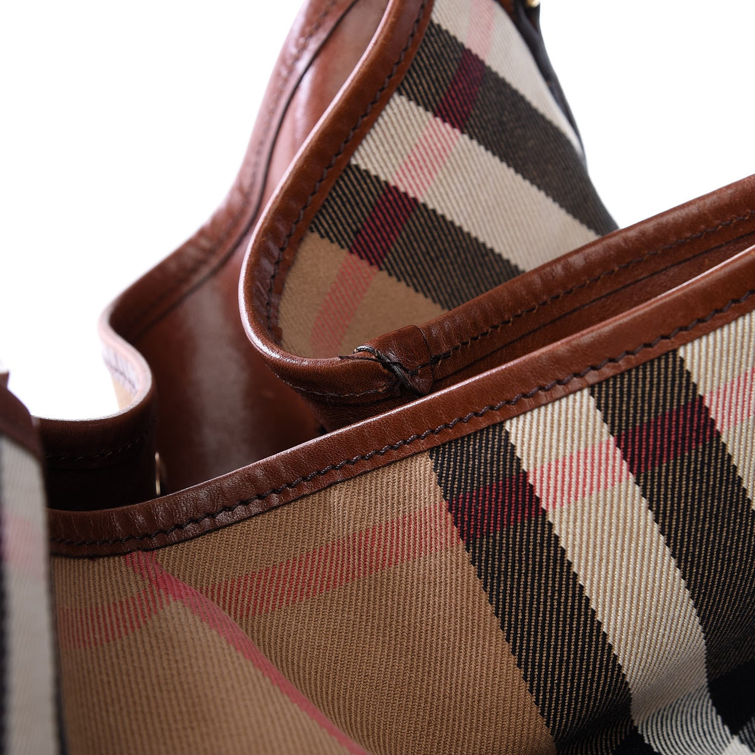 Burberry House Check Medium Canterbury Tote Dark Tan 10 of 10