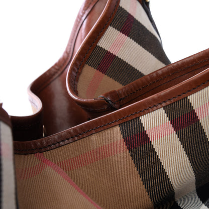 Burberry House Check Medium Canterbury Tote Dark Tan 10 of 10
