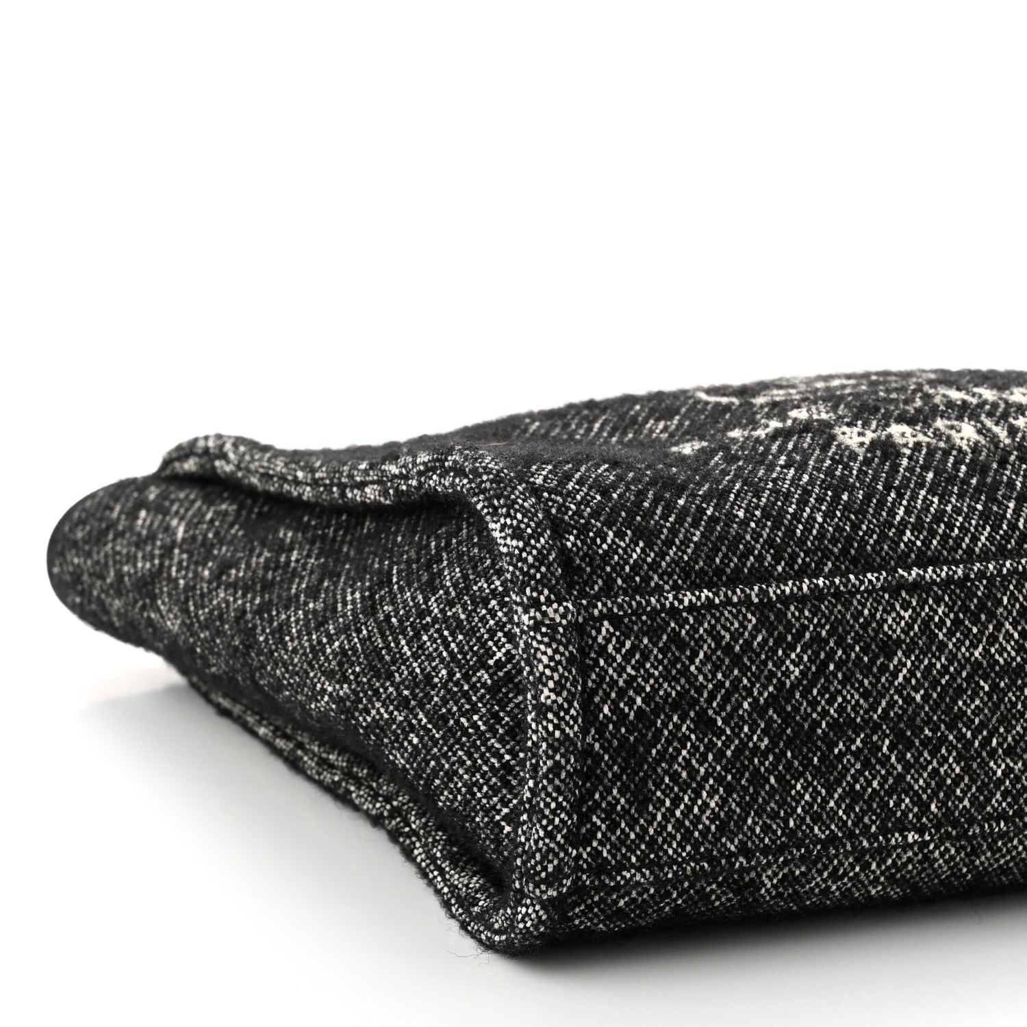 Chanel Mixed Fibers Calfskin Mini Deauville Tote Black White 9 of 10