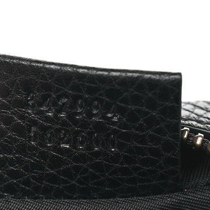 Gucci Pebbled Calfskin Mini Soho Disco Bag Black 7 of 9