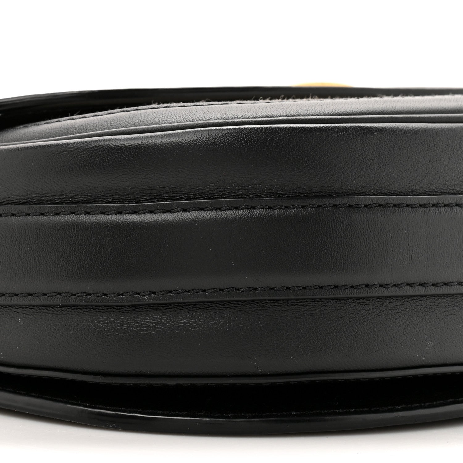 MCM Calfskin Linen Small Travia Crossbody Black 9 of 12