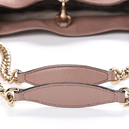 Gucci Pebbled Calfskin Medium Soho Chain Shoulder Bag Dark Cipria 9 of 10