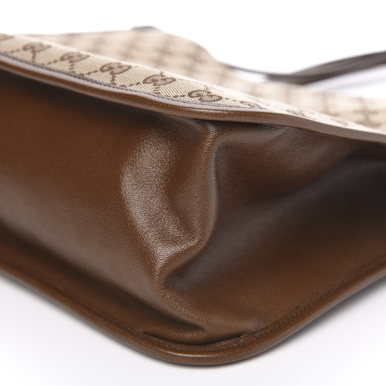 Gucci Monogram Horsebit 1955 Tote Bag Beige Brown Sugar 9 of 10