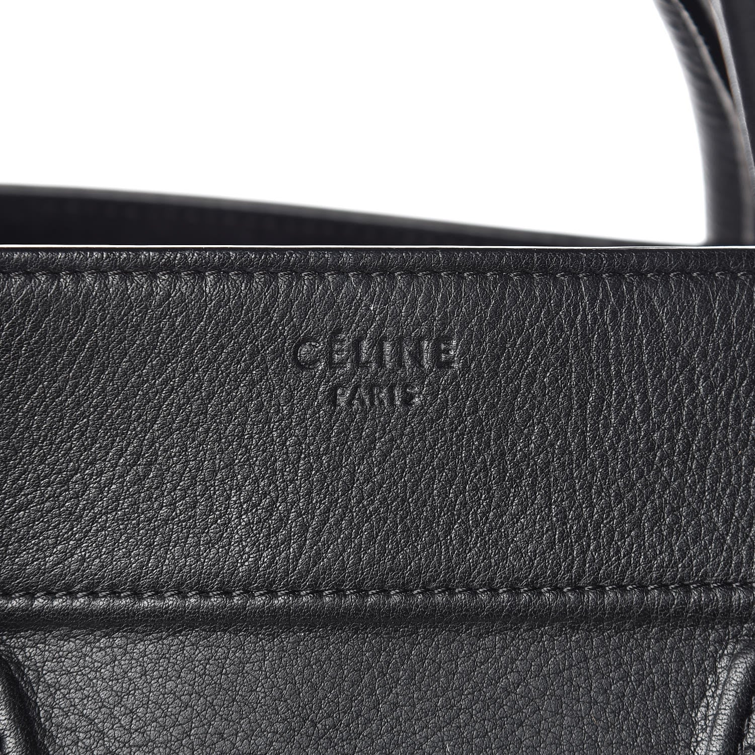 Celine Supple Calfskin Medium Phantom Luggage Black 6 of 12