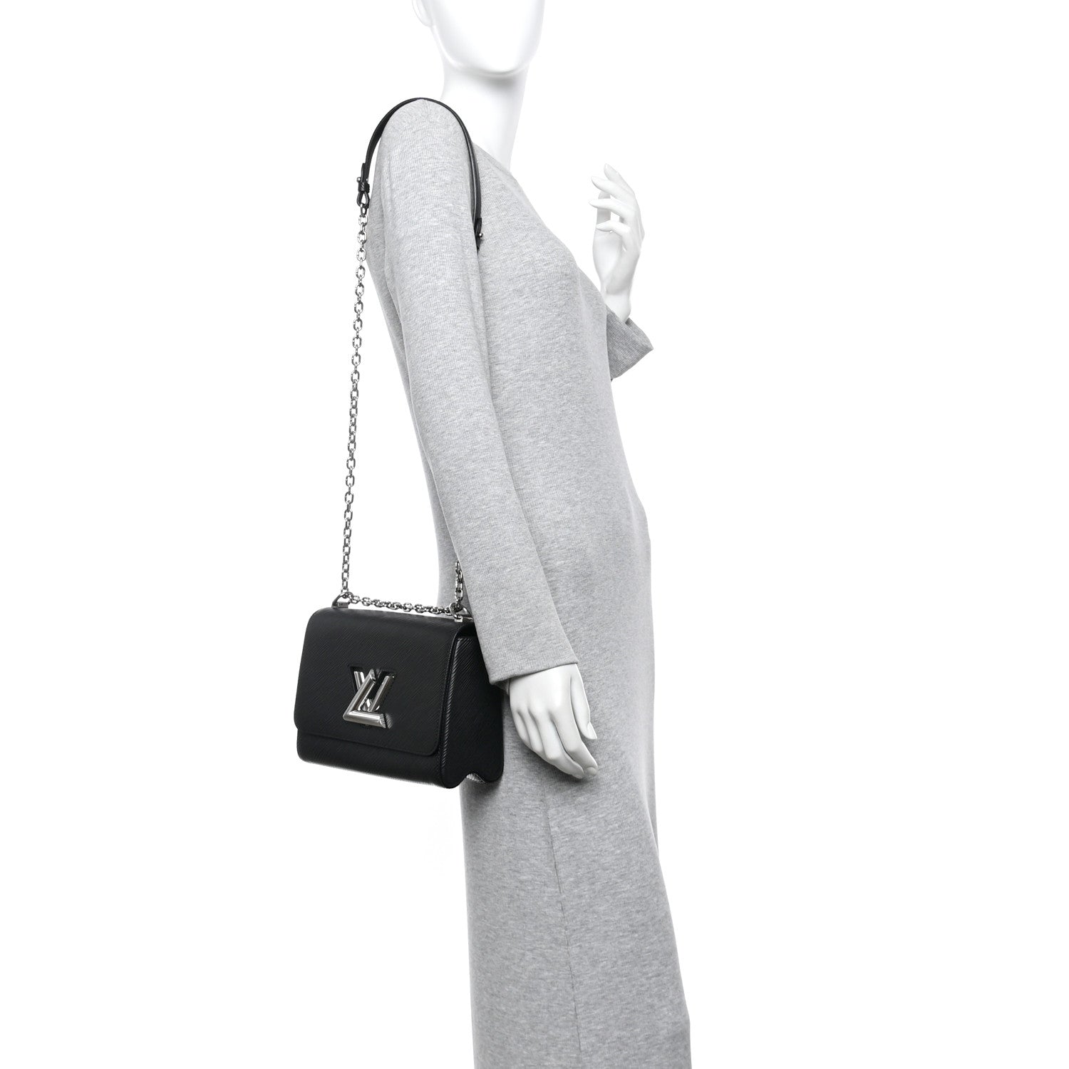 Louis Vuitton Epi Twist Shoulder Bag Black 2 of 9