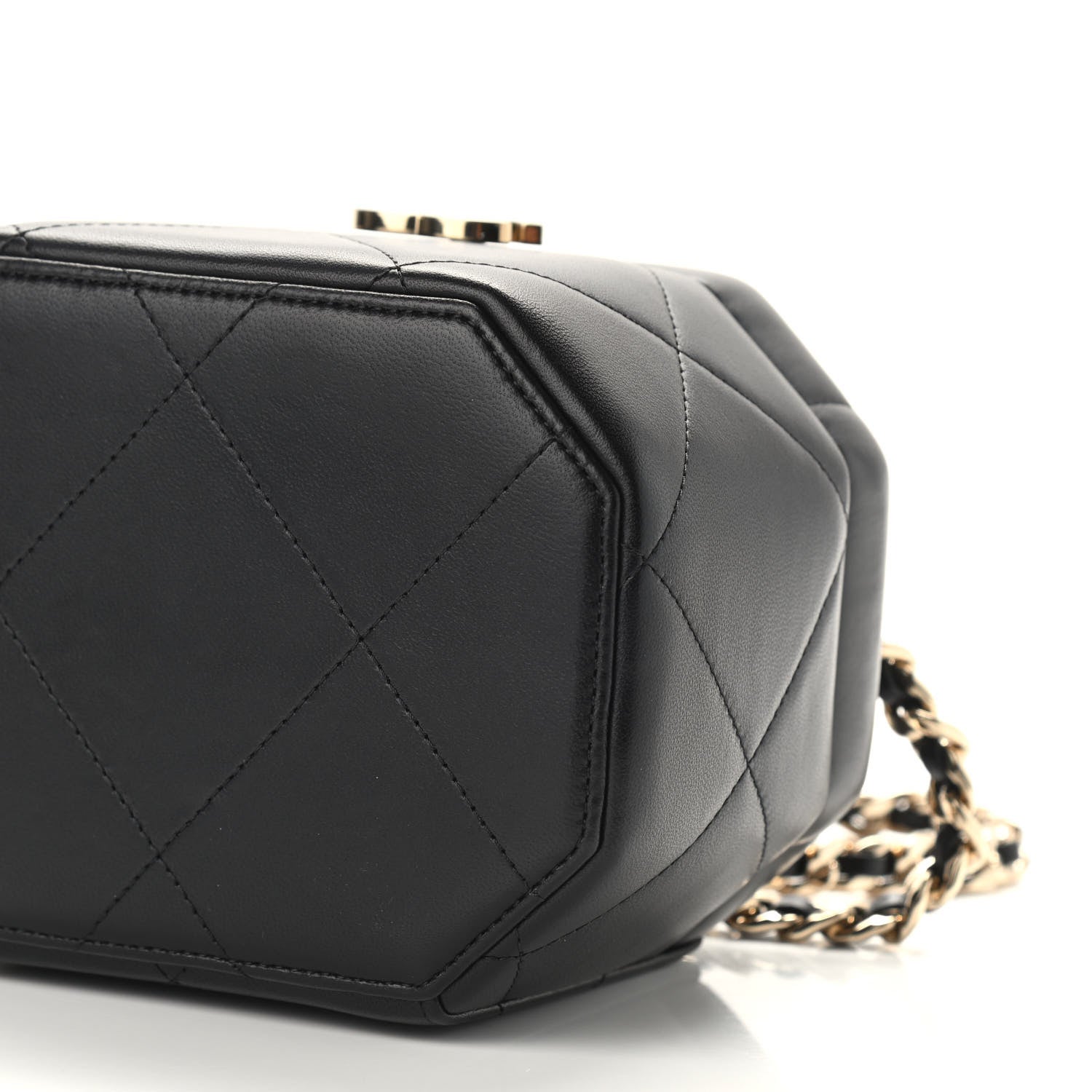Chanel Lambskin Quilted Vendome Case Black 9 of 9