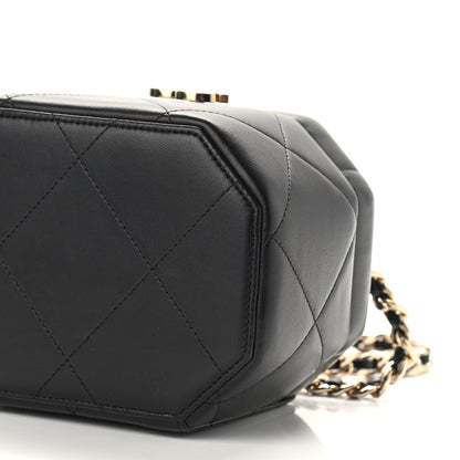 Chanel Lambskin Quilted Vendome Case Black 9 of 9