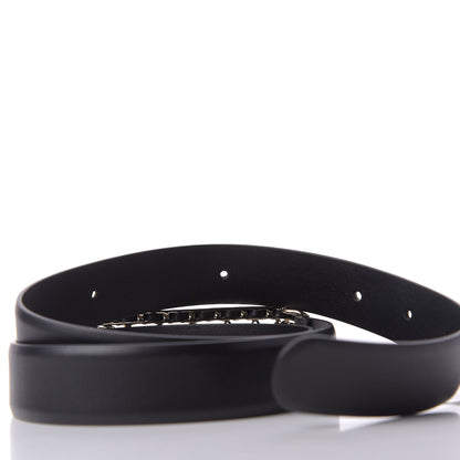 Chanel Calfskin CC Chain Vintage Allure Logo Belt 85 34 Black 10 of 11