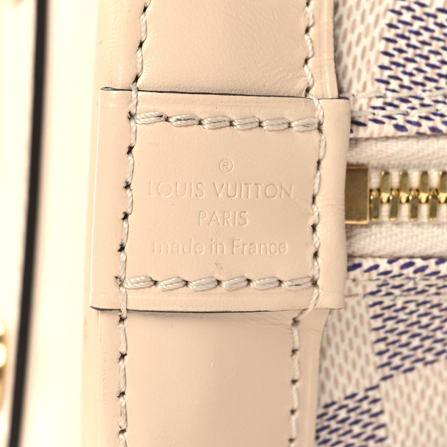 Louis Vuitton Damier Azur Braided Alma BB 6 of 12