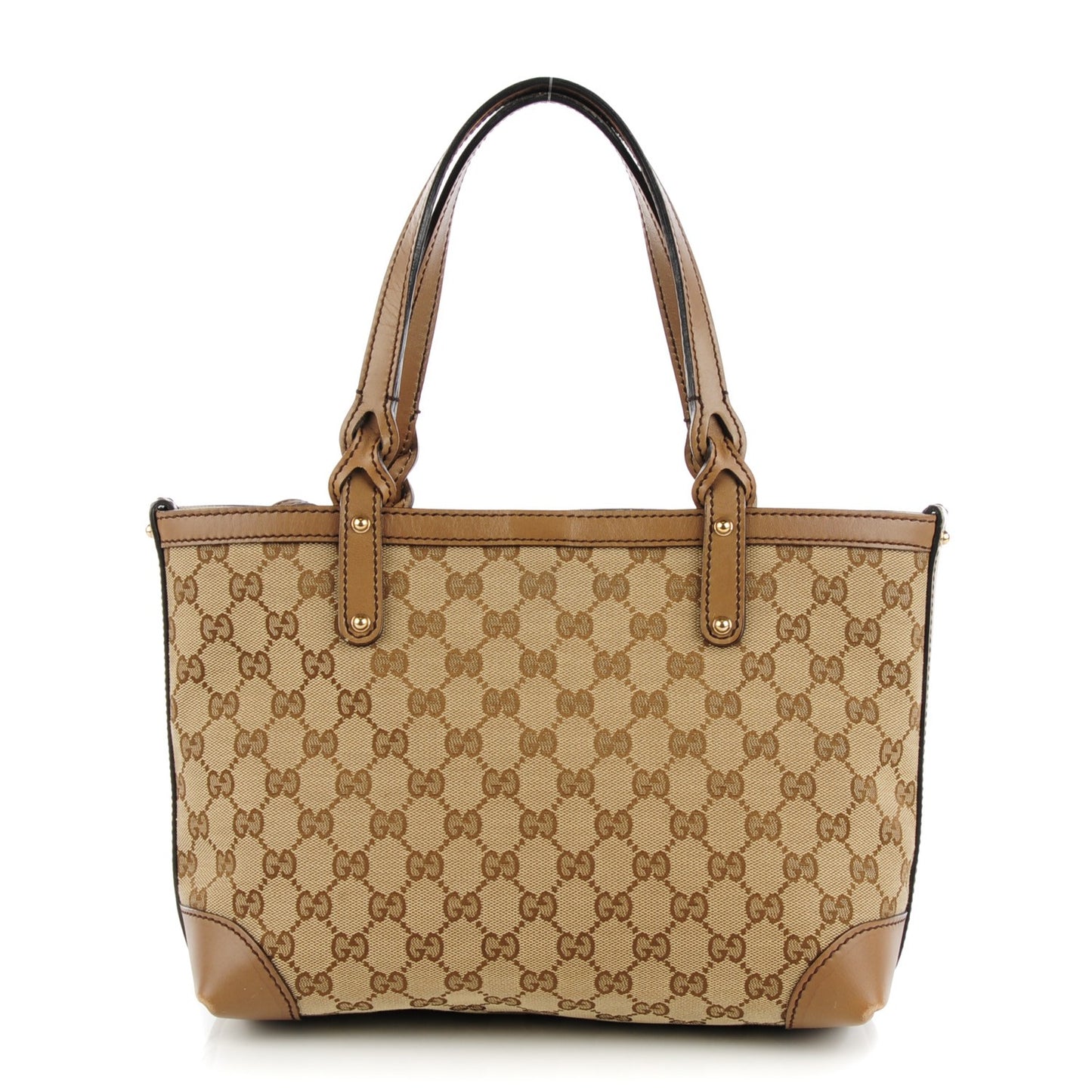 Monogram Small Craft Tote Light Brown