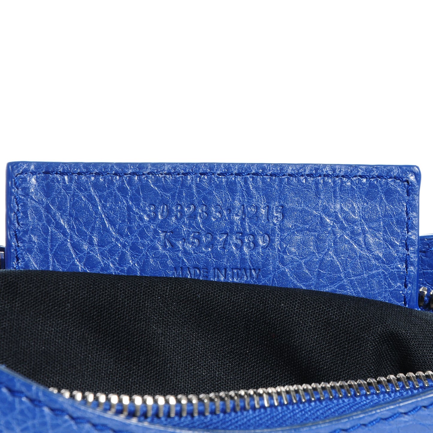 Agneau Giant 12 Silver Hardware Shoulder Bag Bleu Cobalt