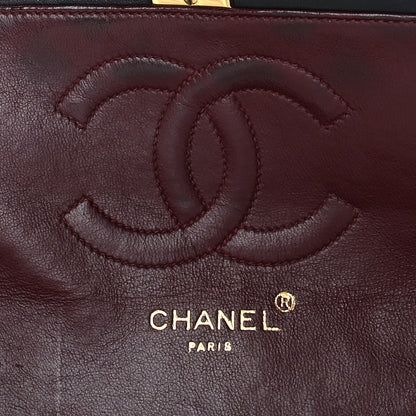 Chanel Lambskin Quilted Medium Single Flap Navy Blue 8 of 15