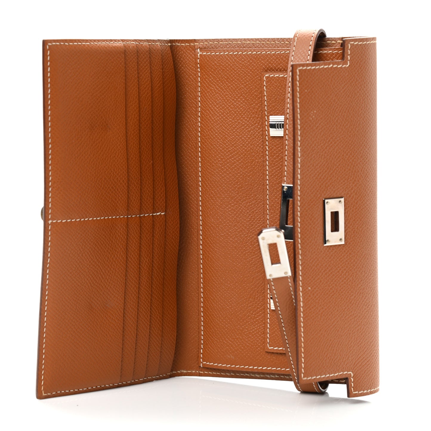 Epsom Kelly Tri-Fold Wallet Gold