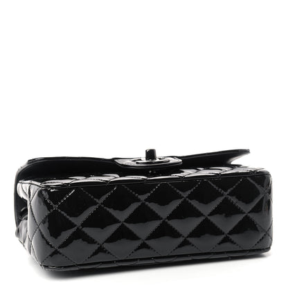 Chanel Patent Calfskin Quilted Mini Rectangular Flap So Black 3 of 8