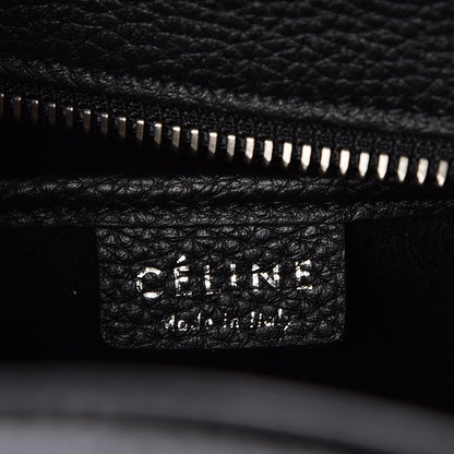 Celine Drummed Calfskin Nano Luggage Black 6 of 8
