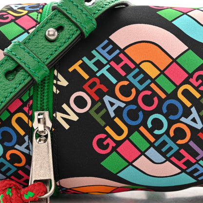Gucci X THE NORTH FACE Econyl Nylon Barrel Shoulder Bag Black Multicolor 9 of 11