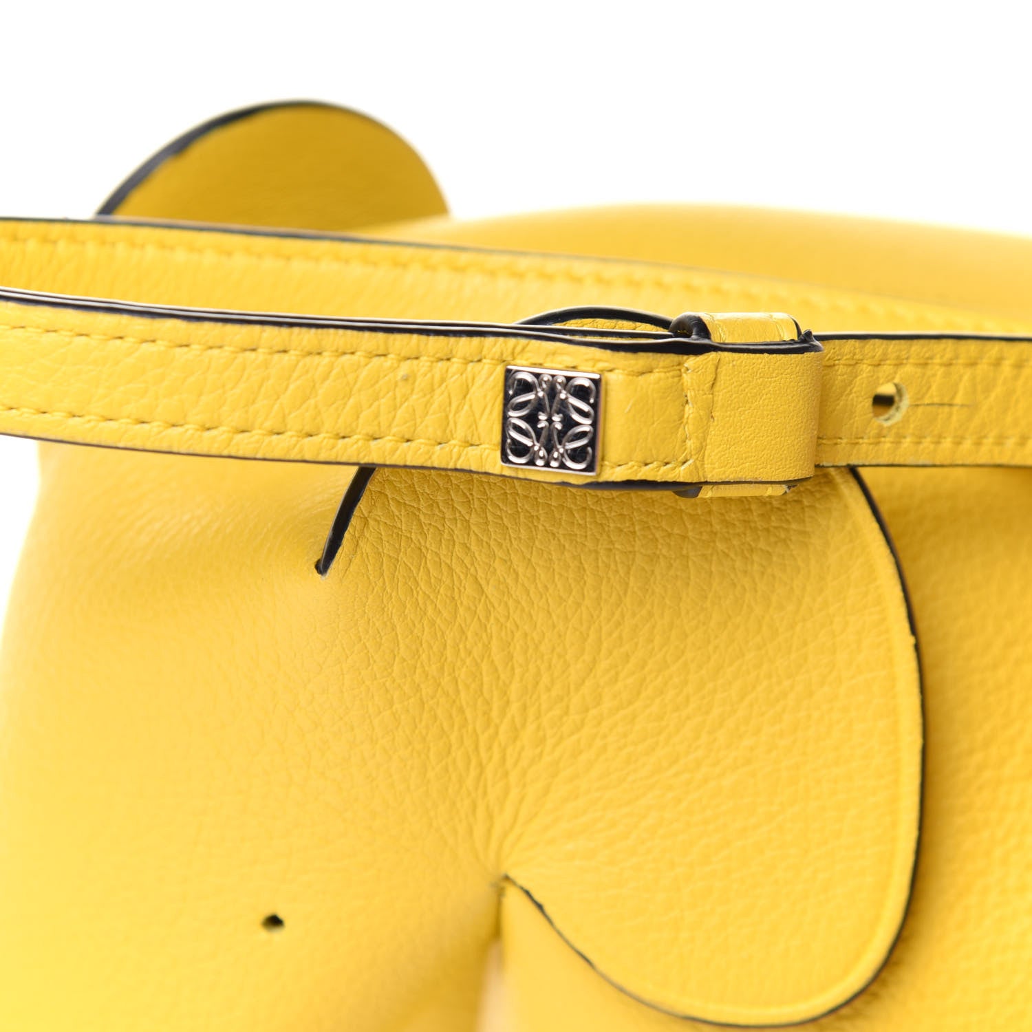 Loewe Calfskin Mini Elephant Crossbody Bag Yellow 7 of 9