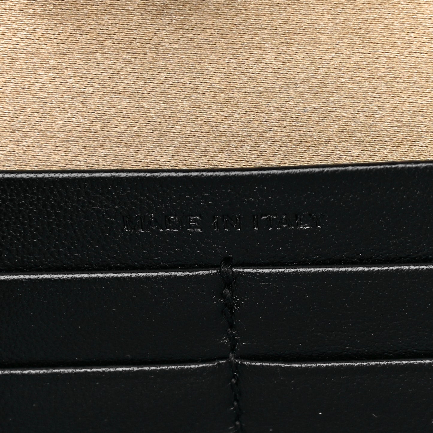 Sequin Monogram Chain Wallet Gold
