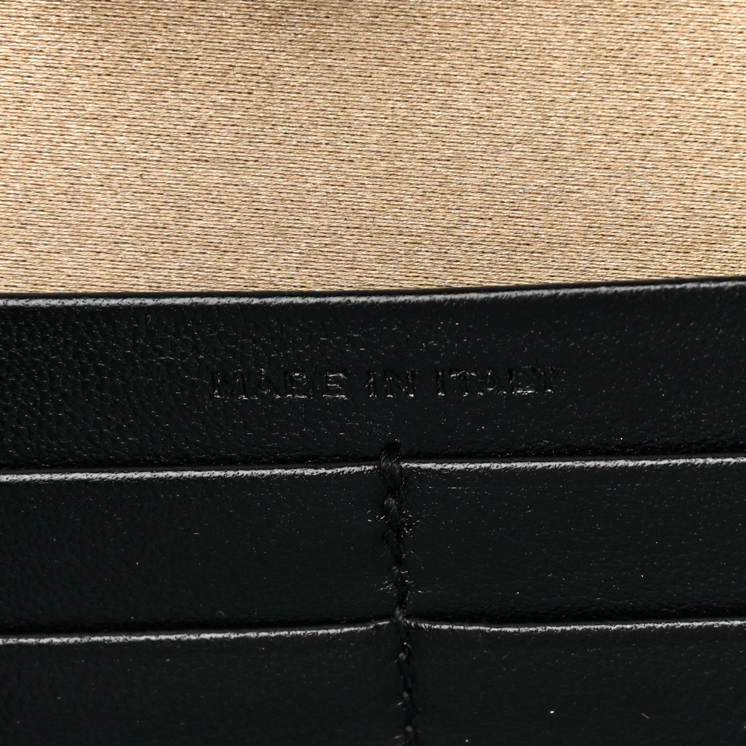 Saint Laurent Sequin Monogram Chain Wallet Gold 7 of 11