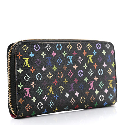 Louis Vuitton Monogram Multicolor Zippy Wallet Black Grenade 3 of 9