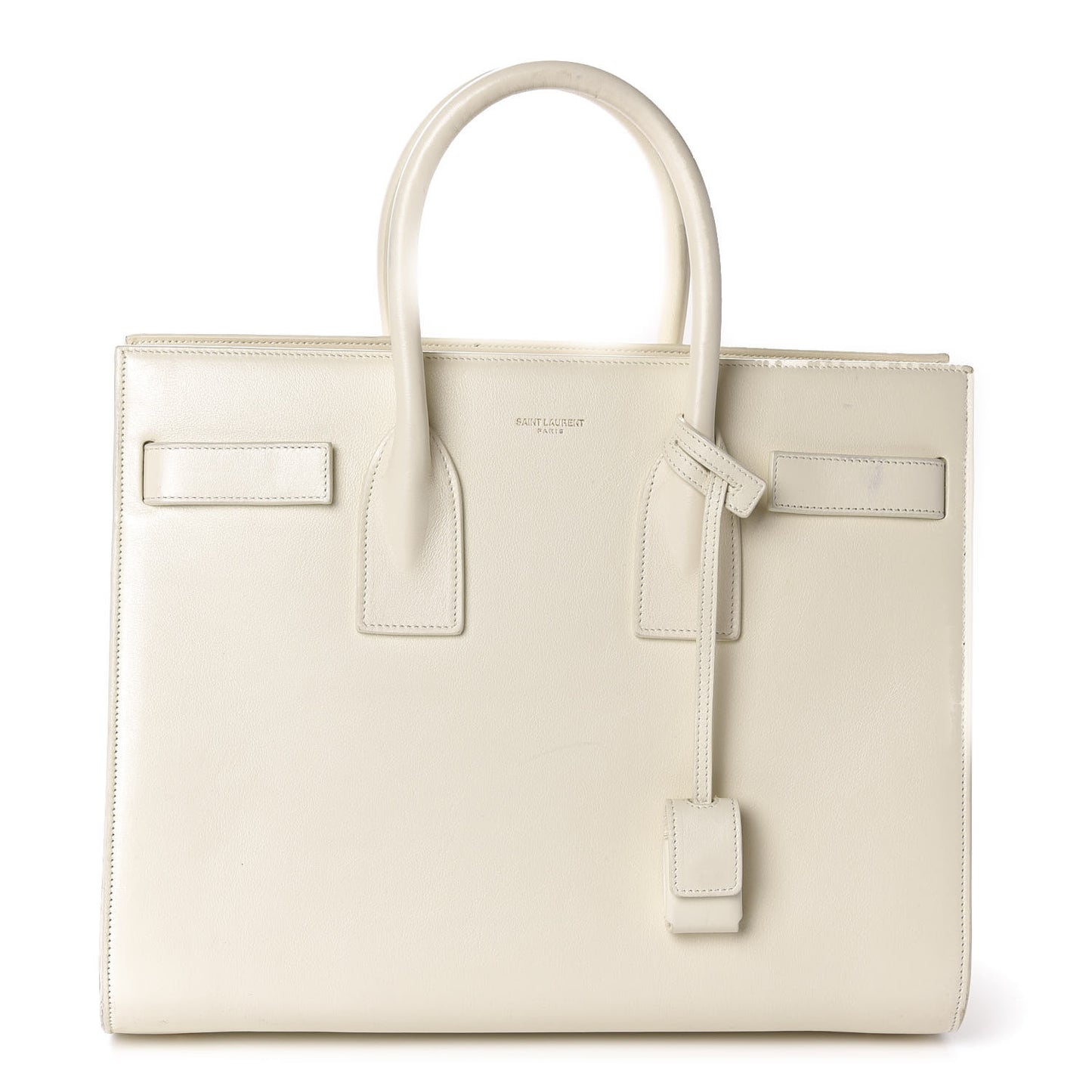 Calfskin Small Sac De Jour Dove White
