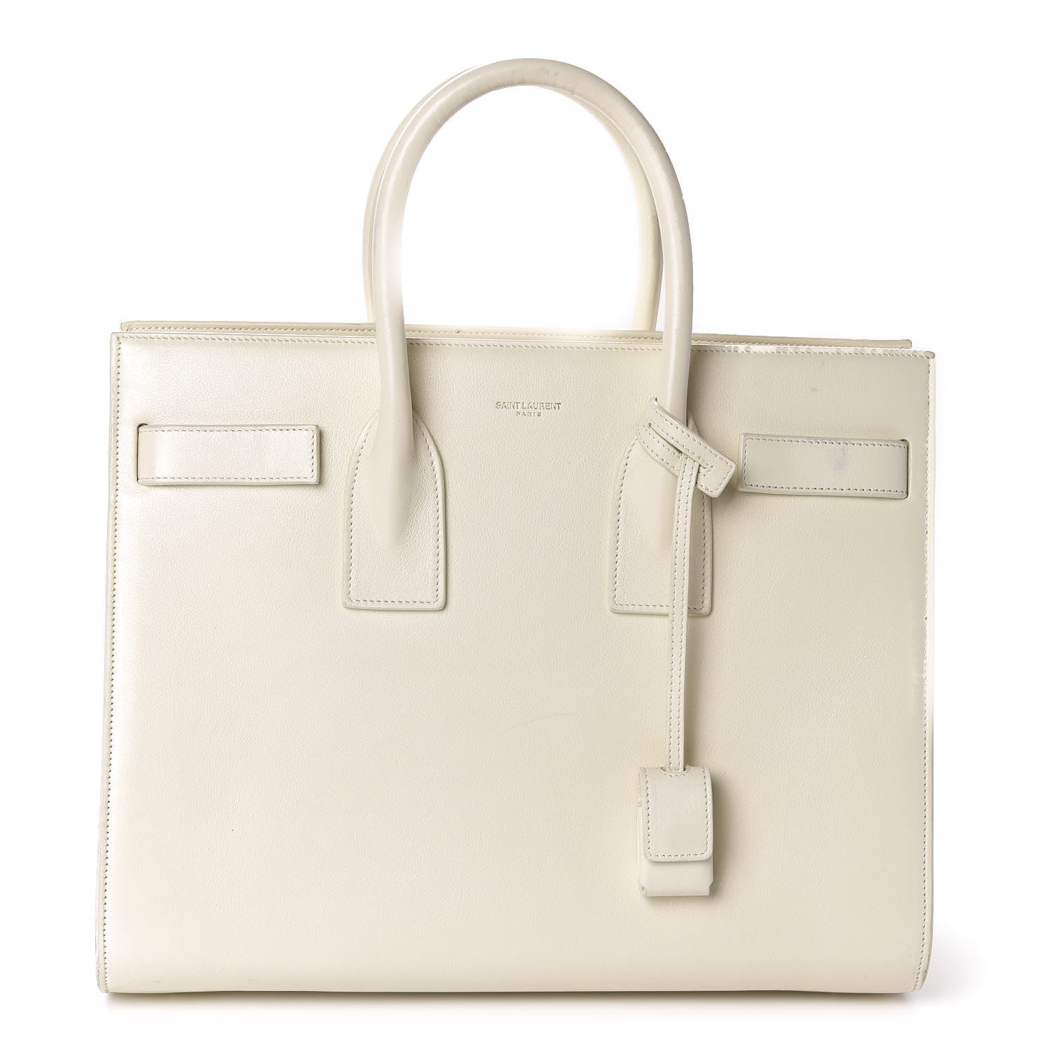 Saint Laurent Calfskin Small Sac De Jour Dove White 1 of 15