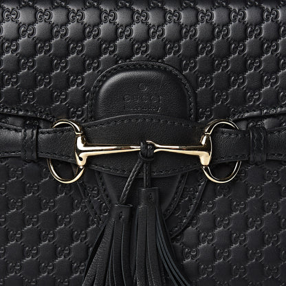 Gucci Microguccissima Medium Emily Chain Shoulder Bag Black 10 of 10